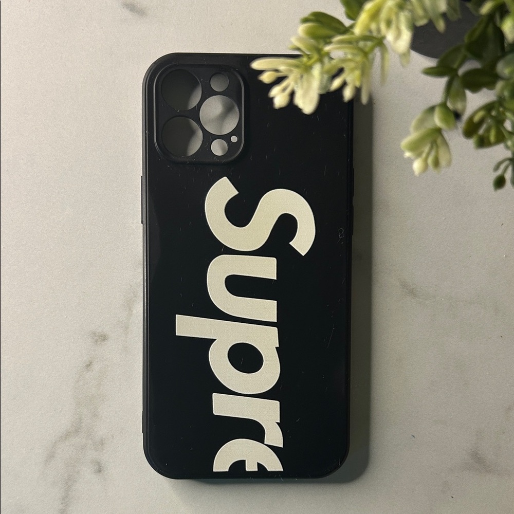 Supreme Black and White Phone Case